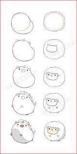 Easy Animal Drawings Step By Step 58627 Image Result For Cute Kawaii Christmas Animals Art Diy Takingbackspo Kawaii Drawings Cute Drawings Cute Easy Drawings