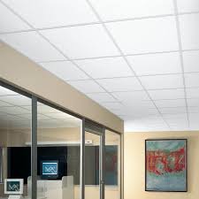 Armstrong Ceilings Yuma White 2 Ft X 2 Ft Lay In Ceiling Tile 64 Sq Ft Case 490 The Home Depot