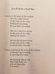 Love Poem For A Dead Man Love Poems Poems Dead Man