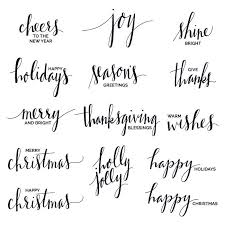 Hand Lettered Holiday Phrase Overlays Clip Art Hand Lettering Lettering Hand Lettering Inspiration