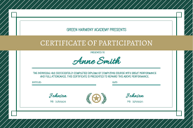 We did not find results for: Green Classy Participation Certificate Certificate Template