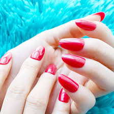 Red has so many different nail designs. Press On False Nails Round Head Red Fake Nails Medium False Nails Acrylic Nail Art Tips 24pcs Set Buy Online In Aruba At Aruba Desertcart Com Productid 100376345