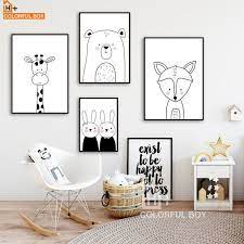 Aliexpress Poster Schwarz Weiss Pink Kinderzimmer Kid Room Decor Baby Bedroom Baby Decor