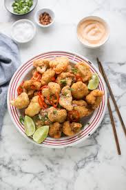 Bang Bang Cauliflower With A Spicy Dipping Sauce Recipe Drizzle And Dip