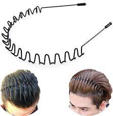 Maybe you would like to learn more about one of these? Buy Xingzhe Metal Hair Band For Men Women S Headband Unisex Black Wavy Spring Sports Headband For Men S Hair Band Hoop Clips Women Accessories Simple Elastic Non Slip Wide Headwear Bandeau Outdoor Online