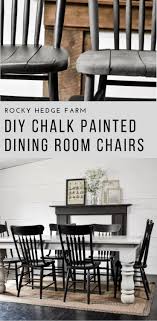 Rustic Black Farmhouse Dining Chairs Painted Chairs Dining Room Painted Dining Chairs Farmhouse Chairs