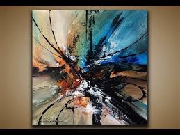 Youtube Abstract Painting Painting Demo Modern Art Abstract