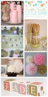 Twinkle Theme Diy Baby Shower Ideas For A Girl Easy Birthday Party Ideas For Girls Diy Baby Shower Princess Baby Shower Diy Baby Shower Themes