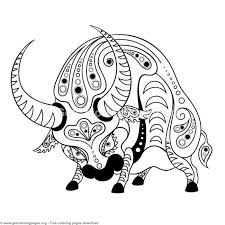 Just as important, coloring also can help parents keep tabs on their child's psychological state of mind. Chinese Horoscope Year Of The Ox Coloring Pages Getcoloringpages Org Coloring Coloringbook Coloringpages Z Coloring Pages Bull Tattoos Animals With Horns