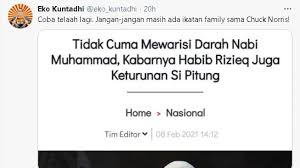 Nabi muhammad saw adalah nabi paling akhir (khataman nabiyyin) yang menutup risalah para nabi sebelumnya dan penghulu alam semesta. Hrs Disebut Keturunan Si Pitung Eko Jangan Jangan Keluarga Chuck Norris