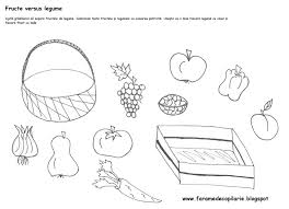 Deseneaza fise de colorat cu fructe si legume pagina 2. Cos Cu Legume De Colorat Shefalitayal