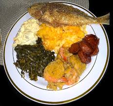 The typical soul food dinner always includes some southern deep fried chicken a typical hot soul food meal usually contains some kind of meat, yams, macaroni dish, and greens or fried up greens, cabbage, mustard greens and more. Pescatarian Holiday Dinner Recipes For Everything On This Plate Moore Mealz