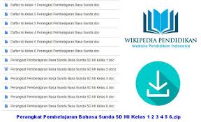 Pin Di Wikipedia Pendidikan Perangkat Pembelajaran Bahasa Sunda Sd Mi Kelas 1 2 3 4 5 6 Zip