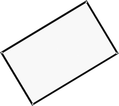 jojofuny 60 Açık Hava Projeksiyon Ekranı 16:9 Taşınabilir Projektör Film  Ekranı Kancaları Hızlı Kurulum Için Polyester Malzeme Ev Sineması Için : ...