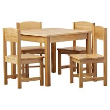 Farmhouse Kids 5 Piece Square Table And Chair Set In 2020 Farmhouse Table Chairs Table And Chair Sets Play Kitchen Sets