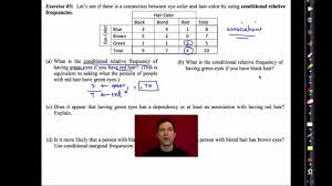 For any quiries regarding this article go through the go. Common Core Algebra I Unit 10 Lesson 5 Two Way Frequency Tables By Emathinstruction Youtube