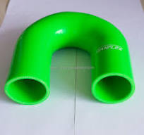Custom U Shape Silicone Rubber Fabric Reinforced Automotive Truck Radiator  Hose 180 Degree Elbow