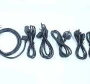 OEM ODM Compliant American Polarized Cable 2 Pin AC Power Extension Cord  Plug PVC Black Home Appliance NEMA 110V/220V
