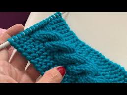 Work each st in the manner it presents. Klasik Burgu Band How To Knit Cable St Youtube Knitting Cable Knit Cable Stitch