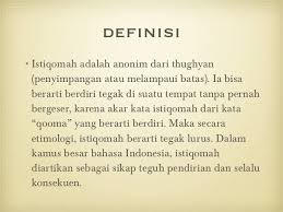 Kata Kata Selalu Istiqomah