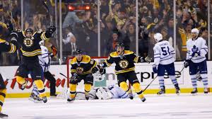 The leafs took games 2 and 5 in boston and game 6 in toronto. A Mini Oral History Of The Bruins 2013 Game 7 Miracle Vs Maple Leafs