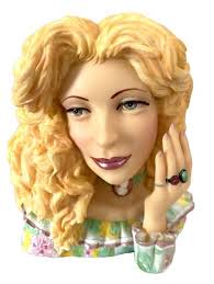 Carol Rowan Enesco 2000 Large Colorful Serving Platter ~ 14 1/4"