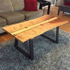 Live Edge Birch Coffee Table Coffee Table Handmade Furniture Live Edge Table