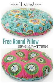 Free Round Pillow Sewing Pattern Diy Crush Sewing Projects For Beginners Beginner Sewing Projects Easy Sewing Crafts