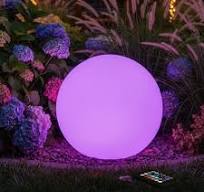 10 inch Solar Globe Light Outdoor Waterproof, Dimmable 16 ...