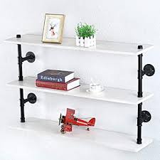 40 floating shelves for every room corner bookshelf for kids decorate with floating shelves home bookshelves diy wall the floyd shelf por white wooden kids wall mounted. Buy Industrial Pipe Shelf Wall Mounted Steampunk Real Wood Book Shelves 3 Tier Rustic Metal Floating Shelves Wall Shelving Unit Bookshelf Hanging Wall Shelves Farmhouse Kitchen Bar Shelving 42in Online In Indonesia B08qtxtys2