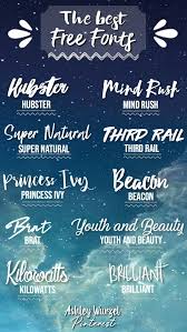 The Best Free Fonts I Put These Fonts Together So That You Can Choose Between Several Good Fonts To Use For Free Script Fonts Free Fonts For Cricut Lettering