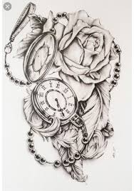 Rose is an everlasting tattoo theme thanks to its beauty and symbolism. Watch Rose Tattoo Design Rose And Watch Tattoo Drawing