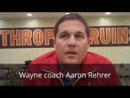Wayne coach Aaron Rehrer