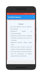 Any electromagnetic reaction is picked up by the receiver coil in the metal detector, and of course the. Hd Metal Detector For Android Apk Download