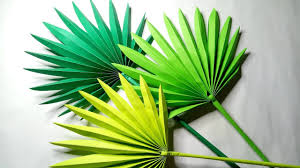 Simply show this tutorial up on a screen for large group teaching. Diy Palm Leaves Paper Crafts Tutorial Youtube