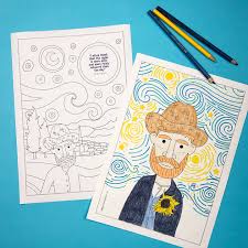 Check spelling or type a new query. Van Gogh Colouring Pages Lotta Magazine