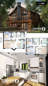 Discover The Plan 4908 The Skybridge 2 Which Will Please You For Its 3 Bedrooms And For Its Cottage Chalet Cabin Styles Cottage Plan Rustic House Plans Drummond House Plans