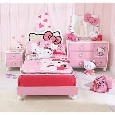 Hello Kitty 4 Piece Bedroom In A Box Hello Kitty Bedroom Hello Kitty Rooms Girls Bedroom Sets