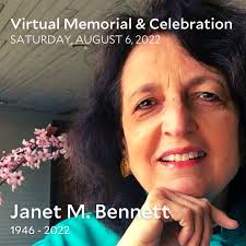 Virtual Memorial & Celebration of IDD Honorary Patron Dr. Janet Bennett