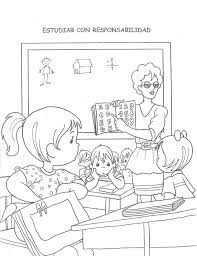 Colorear Ninos En El Aula Del Colegio Portalescuela Ninos Estudiando Ninos Dibujos De Osos