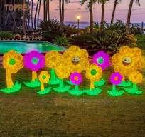 Many Colors Exquisite Gift Box Flower Motif Light with LED Panel