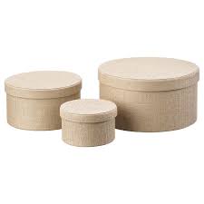 Storage boxes and baskets could help you tidy up your space and complement your existing home furnishings. Kvarnvik Beige Storage Box Set Of 3 Ikea
