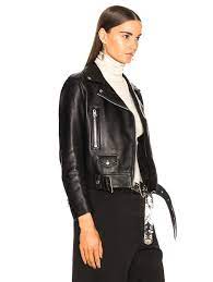 Acne Studios Mock Leather Jacket In Black Fwrd Leather Jacket Jackets Acne Studios