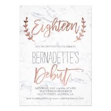 18th Birthday Black And Rose Gold Themed Party Rose Gold Typography Debut Marble 18th Birthday Invitation Zazzle Com 13th Birthday Invitations Birthday Invitations 18th Birthday Cards
