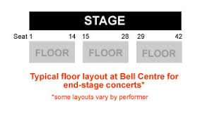Bell Centre Concert Seating Chart Interactive Map