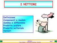 I vettori e le loro operazioni. Fisica Dispense Sui Vettori Per Professioni Sanitarie Docsity