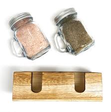 Usually it results in a fun and unique crafting project that you'd normally never think of. Mason Jar Salt And Pepper Shaker Set With Wood Caddy For Farmhouse Kitchen Decor Home Garden Salt Pepper Salts Pepper Shakers