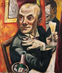 Self-Portrait with Champagne Glass