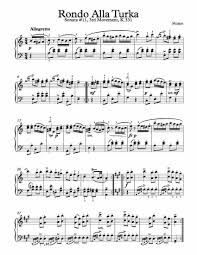 Free Piano Sheet Music For Mozart Alla Turka K 3331 Piano Sheet Music Free Classical Sheet Music Piano Sheet Music