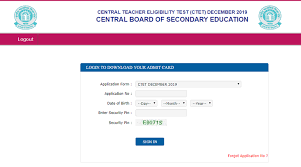 The central board of secondary education (cbse) released the admit card or hall ticket for the central teacher eligibility test (ctet) at its official website, ctet.nic.in. Ctet Admit Card 2019 December Download From Www Ctet Nic In Sarkari Result 2019 Cbse Ctet Admit Card Dec 2019 Check Direct Link Here